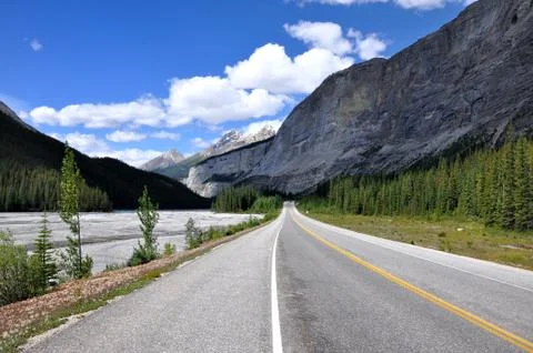 Icefields Parkway panorama 写真素材