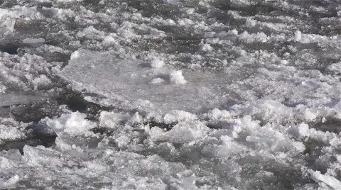 IceForming River Winter 04CUosvv Stock Footage 46259906