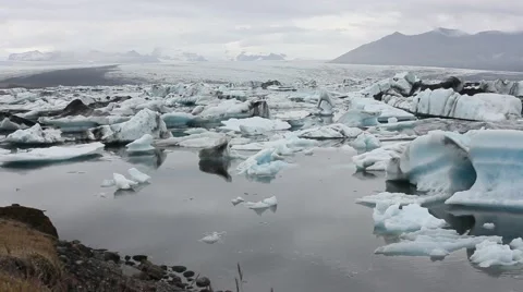 Icelagoon wide Stock Footage 1003076
