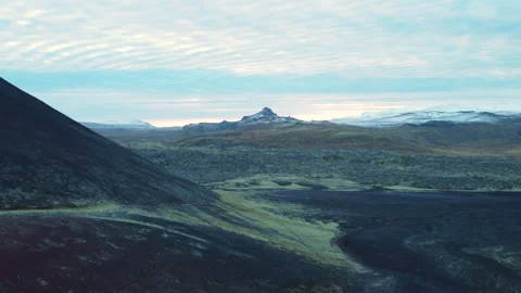 Iceland Alien Planet Greenery Mountain Moss Stock Footage 231197002