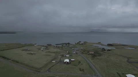 Iceland Arnarstapi Cliff Landscape 4k drone Stock Footage 265159363