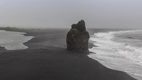 Iceland Black Beach Stock Photos