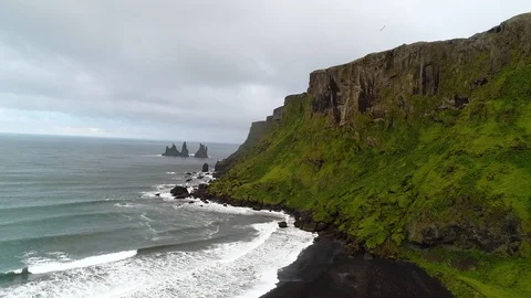 Iceland black sand 4 Video stock 86874265