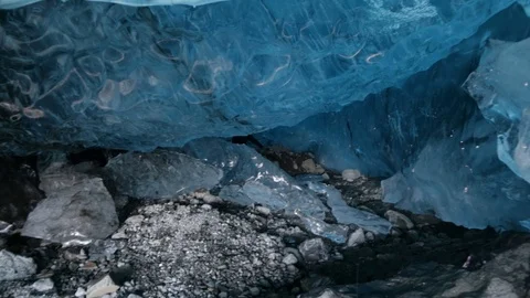 Iceland Blue Ice Cave Video stock 101657269