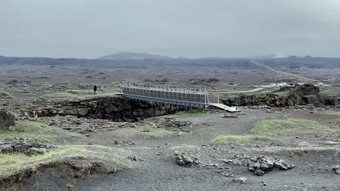 Iceland - Bridging the Gap: Exploring the Fascinating Connection Between Stock Footage 248042343
