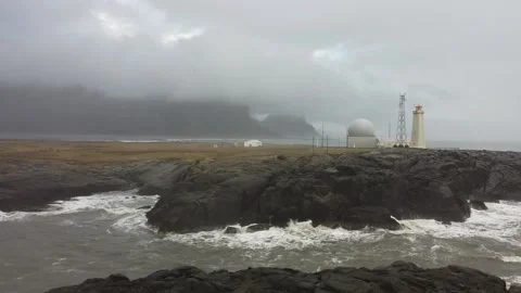 Iceland coast lighthouse Stock Footage 223275800