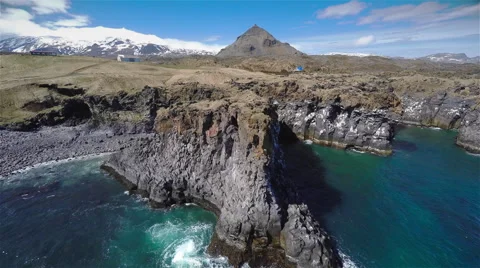 Iceland Coast Rocks Stock Footage 51972301