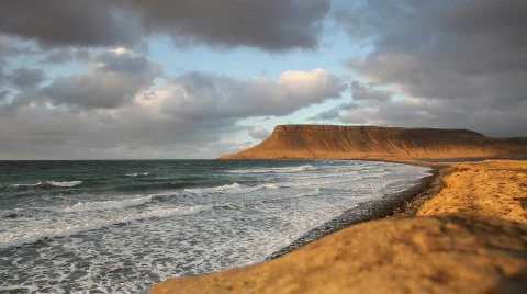 Iceland coastline Video stock 698325