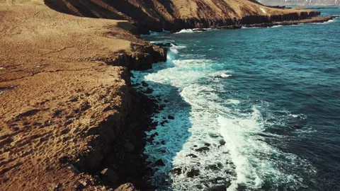 Iceland coastline view Stock Footage 154820974