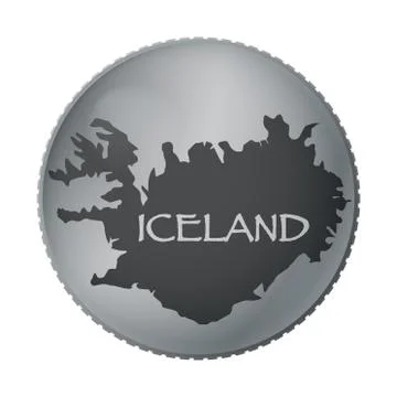 Iceland Coin Stock Illustration