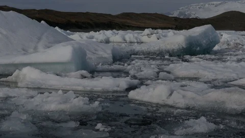 Iceland Drifting Ice Video stock 101667375