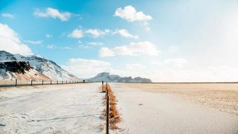 Iceland empty landscape Stock Photos