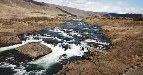 Iceland Falls 1 Stock Footage 92277293