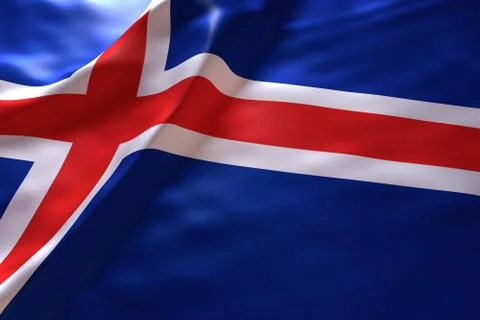 Iceland flag background 스톡 일러스트