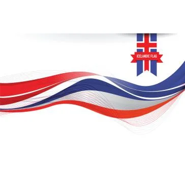 Iceland flag background Illustrazione stock