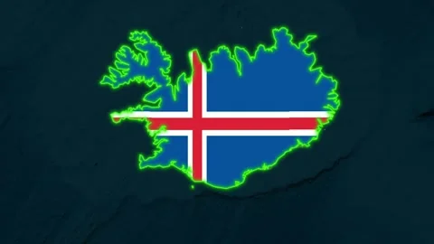 Iceland Flag Stock-Footage 307511926