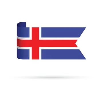 Iceland flag Illustrazione stock
