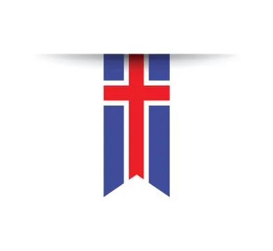 Iceland flag Stock-Illustration