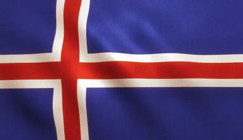 Iceland Flag Stock Illustration