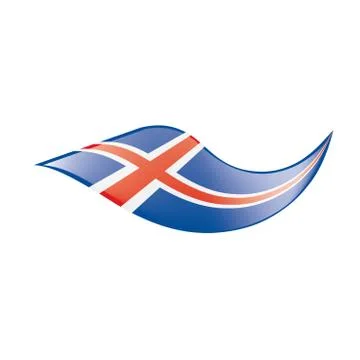 Iceland flag, vector illustration Stock Illustration