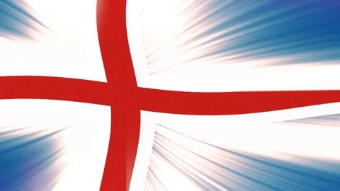 Iceland flag waving seamless loop with sun light rays new quality unique Stock Footage 80226612