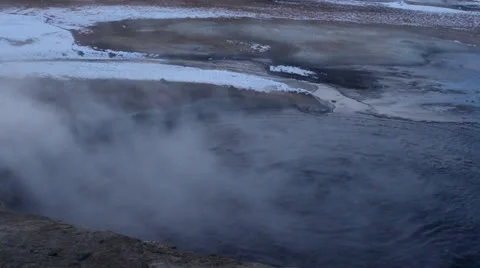 Iceland Geothermal Activity Stock Footage 23442890