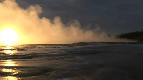 Iceland geyser Stock Footage