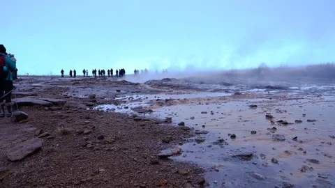 Iceland Geyser Stock Footage 103277109