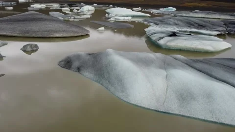 Iceland glacier downview Stock Footage 223288094
