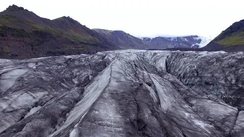 Iceland glacier drone Stock-Footage 70869071