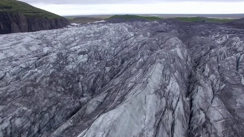 Iceland glacier drone Stock-Footage 70869245
