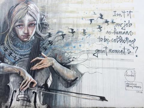 Iceland Graffiti Stock Illustration