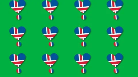 Iceland heart Stock Footage 194386138