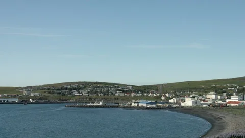 Iceland Husavik Town Harbor Stock Footage 119184341