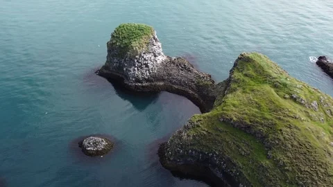 Iceland Landscape Drone Stock Footage 323314370