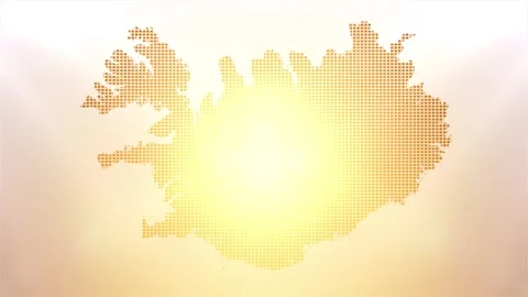 Iceland Map Opener 库存影片 247892136