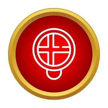 Iceland map pin location marker icon Stock Illustration