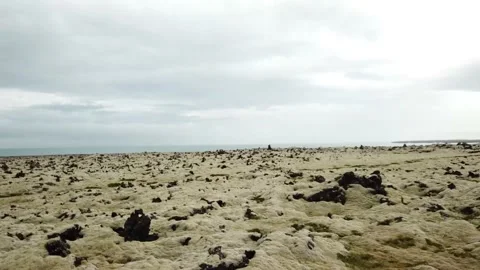 ICELAND-moonscape-over Stock Footage 131958780
