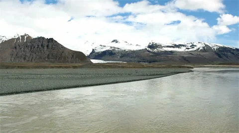 Iceland Mountain Landscape Video stock 35130177
