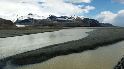 Iceland Mountain Range Stock Footage 35127076