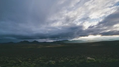 Iceland mountain timelapse Video stock 77510037