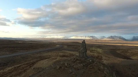 Iceland mountain view Video stock 70655152