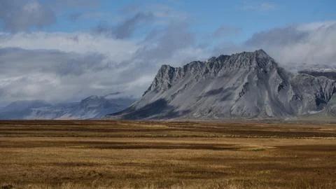 Iceland Mountain View Stock Photos