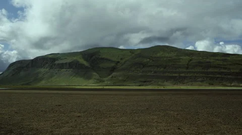 Iceland, Mountains Clouds Landscape. Stock Footage 47877746