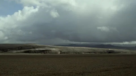 Iceland, Mountains Clouds Landscape. Stock Footage 47878294