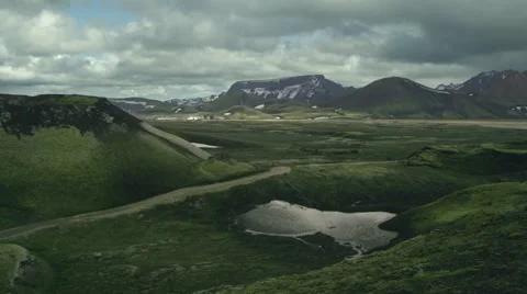 Iceland, Mountains Landscape. Stock Footage 47878699