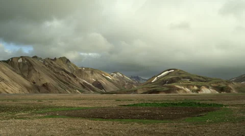 Iceland, Mountains Landscape. Stock Footage 47878862