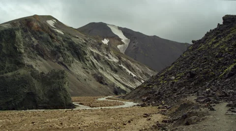 Iceland, Mountains Landscape. Stock Footage 47879295