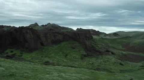 Iceland, Mountains Landscape. Stock Footage 47886456