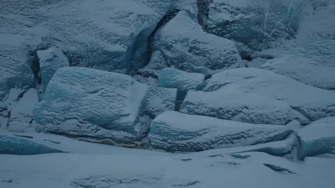 Iceland OverheadGlacierPanUp Stock Footage 88838940